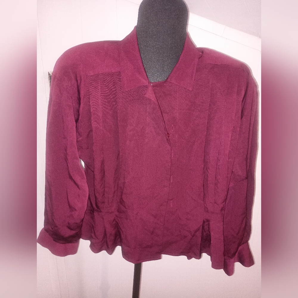 Carlisle Burgundy Button Down Shirt